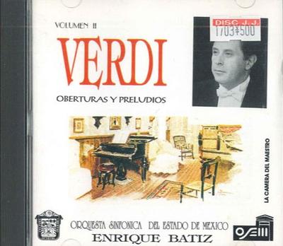 CD GIUSEPPE VERDI JUZEPPE VU-ERUDI 11  - Verdi : Ouvertures & Préludes 3023251 ÉTAT DU MEXIQUE SY 2003 Non Japon Classique Occasion