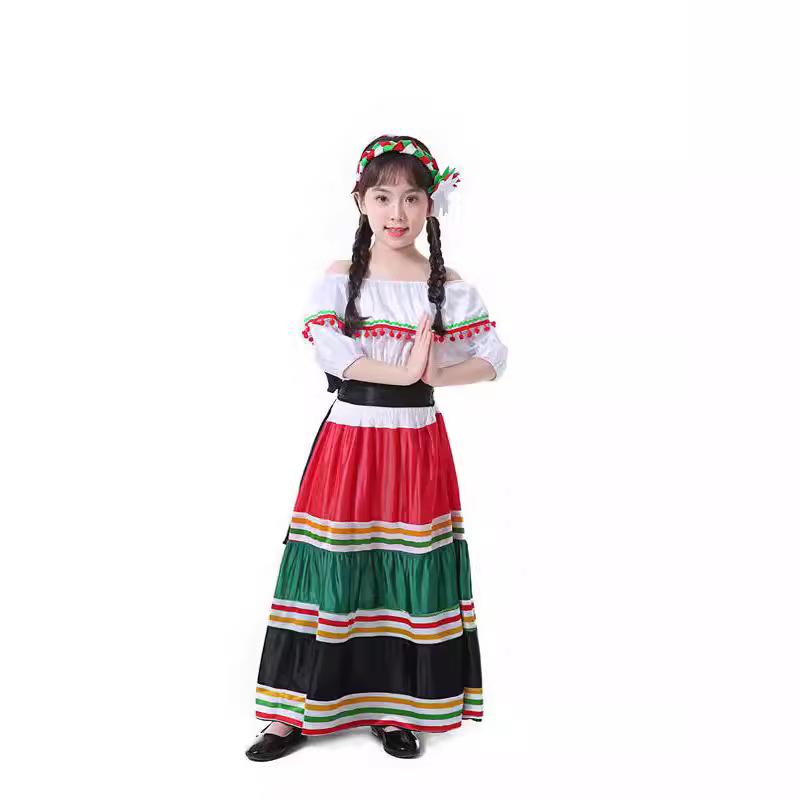 

New School Events Halloween Play Dress Girls Dress Long Dress Children s Day Party Dress 150CM