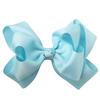 Bow Hairpin Safety Alloy Hair Clip with Burr-Free Metal Spring Double-Layer Threaded Webbing Bow Kids Non-Slip Hair Accessory