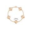 New Arrival Four-leaf Clover Bracelet Natural Mother-of-pearl Agate Accessible Luxury Women's Bracelet
