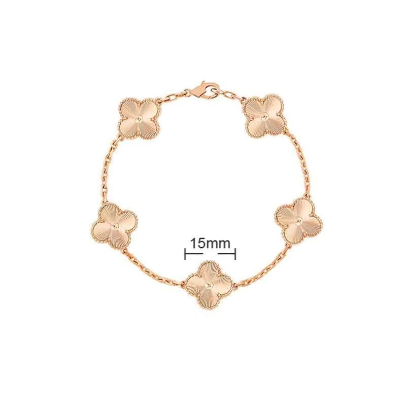 New Arrival Four-leaf Clover Bracelet Natural Mother-of-pearl Agate Accessible Luxury Women's Bracelet