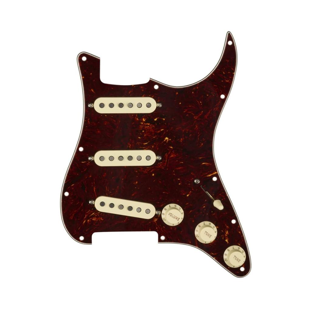 Fender Pre-Wired Strat Pickguard Custom Shop Fat 50's SSS Tortoise Shell 11 Hole