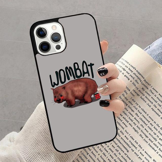 

Cute Baby Wombat Phone Case For iPhone 17 Air 16 15 14 13 12 Pro Max Plus Max Cover Shell coque iPhone 12pro max