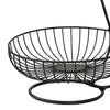 Metal Wire Fruit Basket 2-Tier Veggies Storage Countertop Fruit Stand Snack Bread Dining Table Indoor Cosmetic Storage Basket