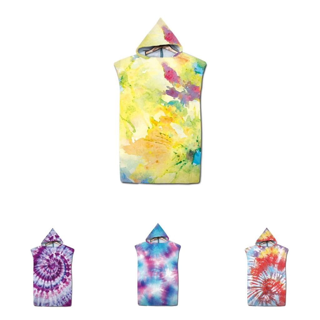 Quick Dry Hooded Bathrobe Towel For Beach And Outdoor Activities