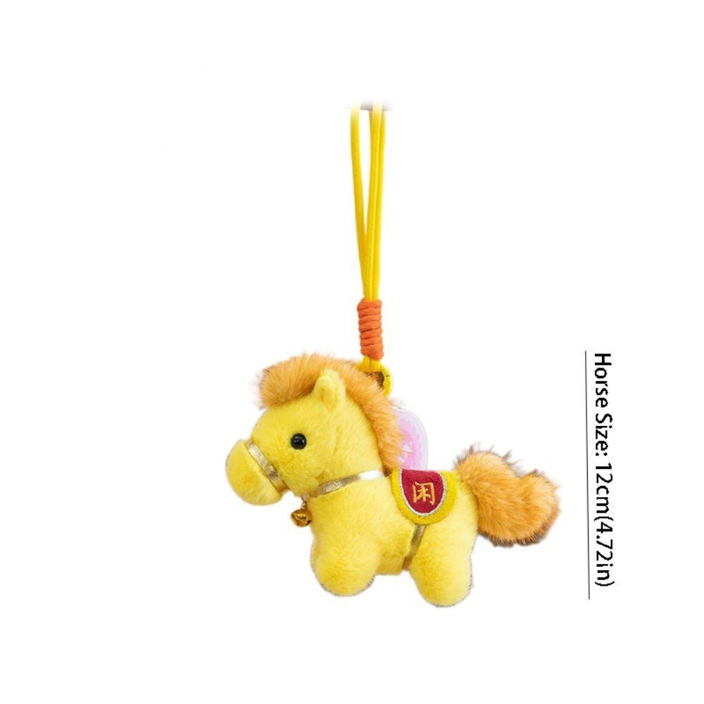 Mascot Dolls Plush Horse Doll Pendant Creative Zodiac Pony Figurine  Home Decoration