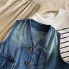 Children'S Denim Vest Autumn New Korean Version Of Boys Sleeveless Vest Outside Wearing Baby Girl Vest Tide