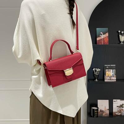 Herbst und Winter Nische einfache Handtasche Damen Herbst neu modisch Retro hochwertig einzelne Schulter schräge Tasche