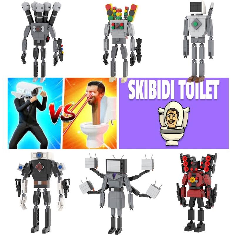 Moc Skibidi Toilet Vs. Speaker Tv Building Blocks Plastic Diy Toy Set Pieces)