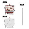New Christmas Pendant Photo Frame Family resin Hanging Ornament Blessing New Year Home Decoration 2025 Christmas Tree Ornaments
