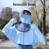 Xiyage Kids' Hooded Ice Silk Sun Protection Rash Guard