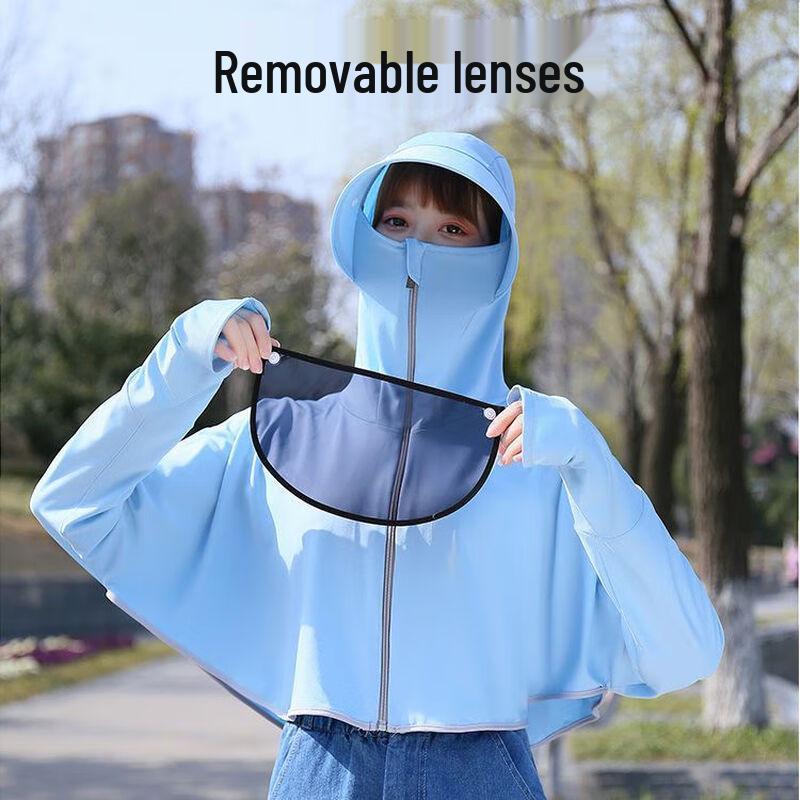 Xiyage Kids' Hooded Ice Silk Sun Protection Rash Guard
