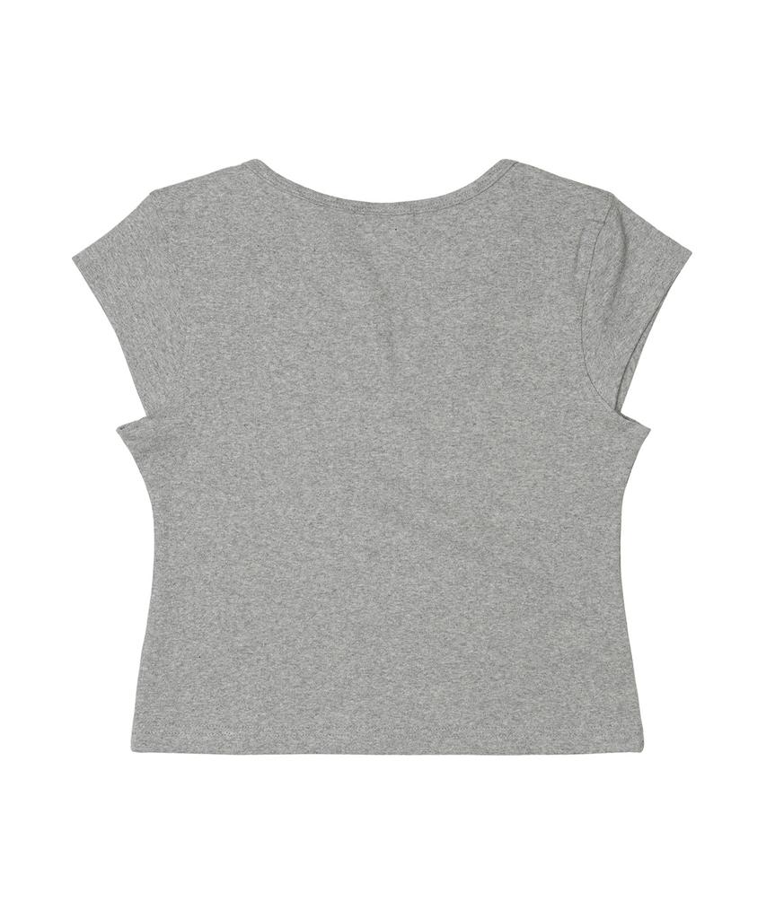 Jemjempaladi Bonnie Crop Top Melange Grey