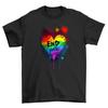 Pride16 Heart Splatter Funny T Shirt Wear Your Colors Proudly Unique Design