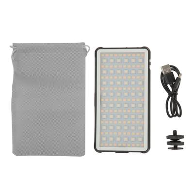 RGB-Videolicht, tragbares, wiederaufladbares LED-Kamera-Lichtpanel mit voller Farbe für Vlogging-Fotografie
