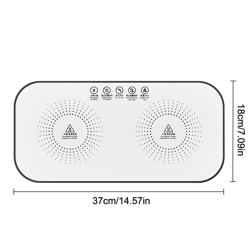 Wielofunkcyjna Elektryczna Taca Podgrzewająca Jedzenie Stała Temperatura Ciepły Talerz Szybkie Ogrzewanie Pełnej Powierzchni Ciepłe Potrawy