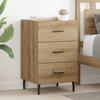 Artisan Oak Nightstand 40 x 40 x 66 cm Engineered Wood
