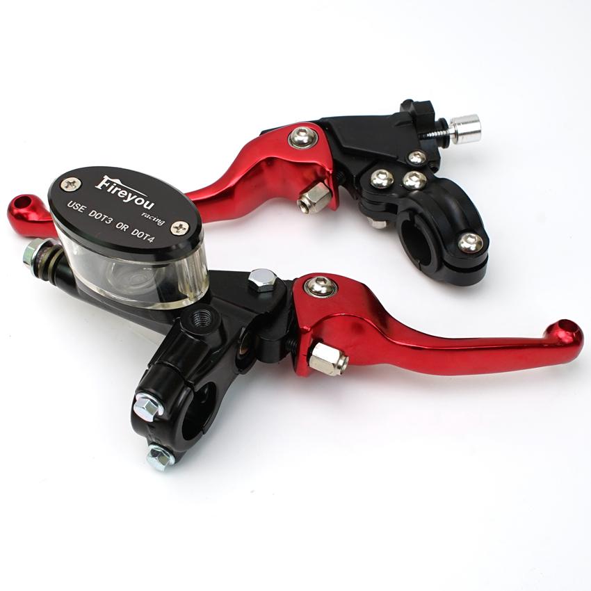Pit Bike Motocykl skládací brzdová spojka s přední pumpou Pro CRF KLX YZF RMZ Dirt Bike Hydraulické páky hlavního válce