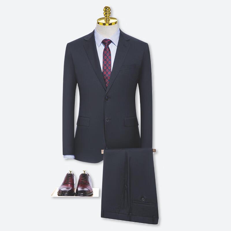 Tluoman Navy Double-Button Professional Suit Set 48Y 175/88Y