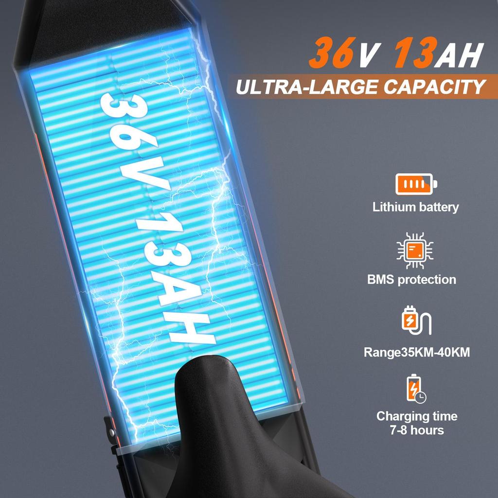 YAMALI X12 350W Folding Electric Bike 36V 13Ah 12" Fat Tire E-Bike for Adults, 25km/h, 35-40km Range, Lightweight Commuter Bicycle