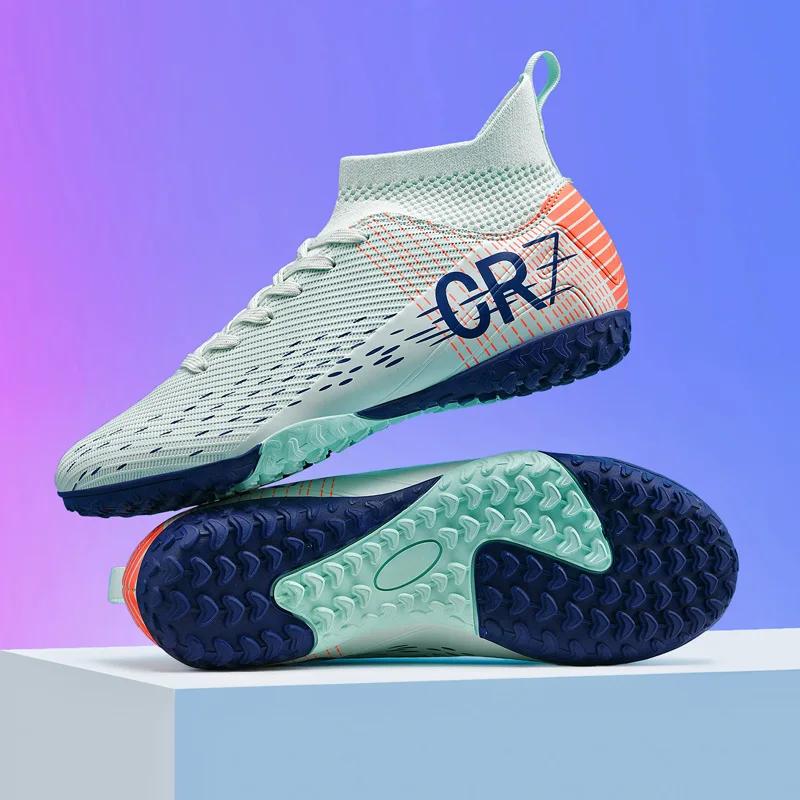 

New Men Professional Soft Football Boots Futsal High-quality TF/FG Sneakers Soccer Shoes Ultralight Match Unisex Hot Sale Cleats 45