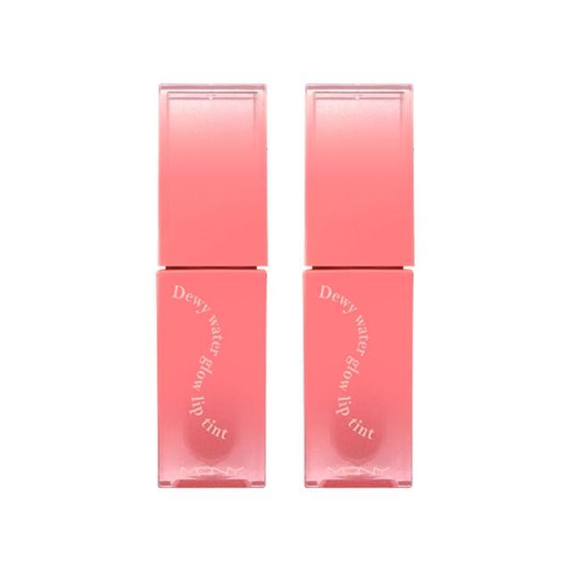 MACQUEEN - Dewy Water Glow Lip Tint #03 Peach Dew Bundle Set 2 pcs