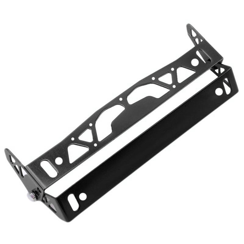 Universal Aluminum Car Adjustable Rotating Car License Plate Frame Holder Solid License Plates Frames Frame Number Power Racing