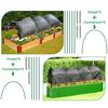 Garden Greenhouse Hoops, Fiberglass Frame  Greenhouse Kit with Shade Cloth