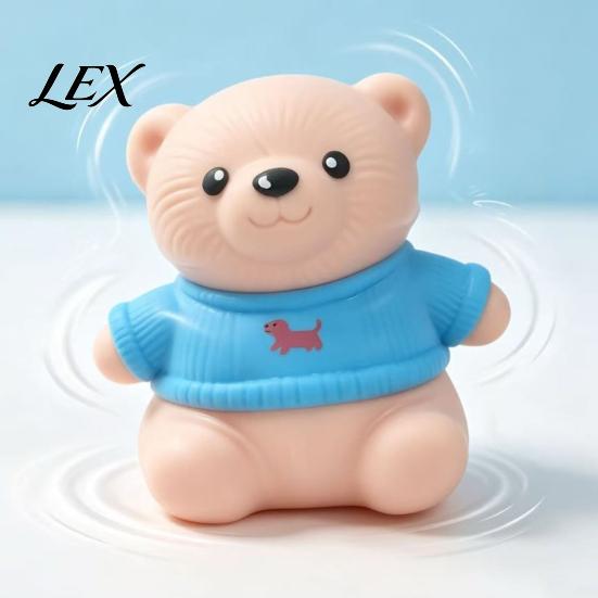 Cute Santa Claus Doll Figures Christmas Tomato Bear Squeeze Toy for Stress Relief, TPR Decompression Soft Anxiety Relief Toys Figure with Festive