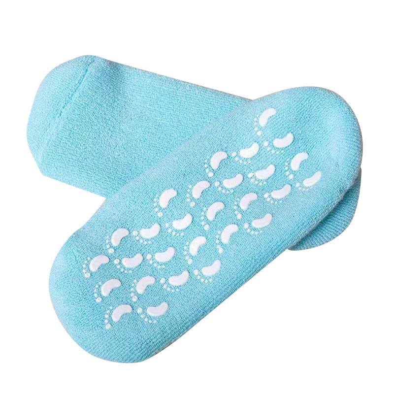 1Pair Multi Colored Essential Oil Moisturizing Socks Gloves For Dry Cracked Feet Nourishing Skin Lubricating Foot Care Massage