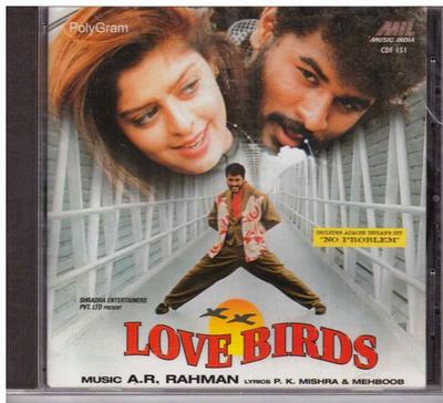 CD A.R. RAHMAN, P.K. MISHRA, MEHBOOB - Love Birds CDF151 Music India, Po 1995 Japan Soundtracks & Musicals Used