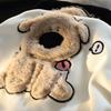 Hairy puppy embroidered pullover hooded sweater female lazy style casual loose couple coat