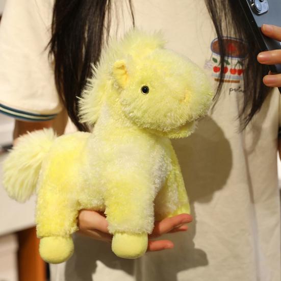 Pluszowa zabawka Jednorożec Tęcza Marzycielski pluszowy koń z gradientowymi kolorami 20/35 cm Miękka dekoracja domu, sypialni, biurka dla dzieci, dziewczynek