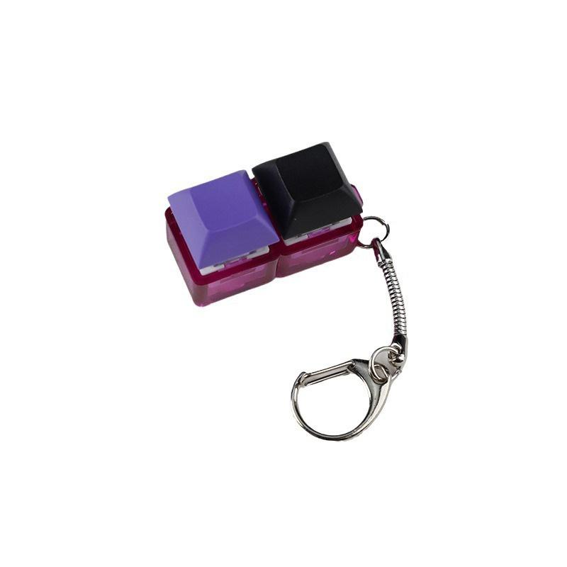 4-Keys Mechanical Keyboard Key Toy Keychain Party Stress Relief Diy Fidget Button Keycap Fidget Keyboard Toys Finger Keyboard