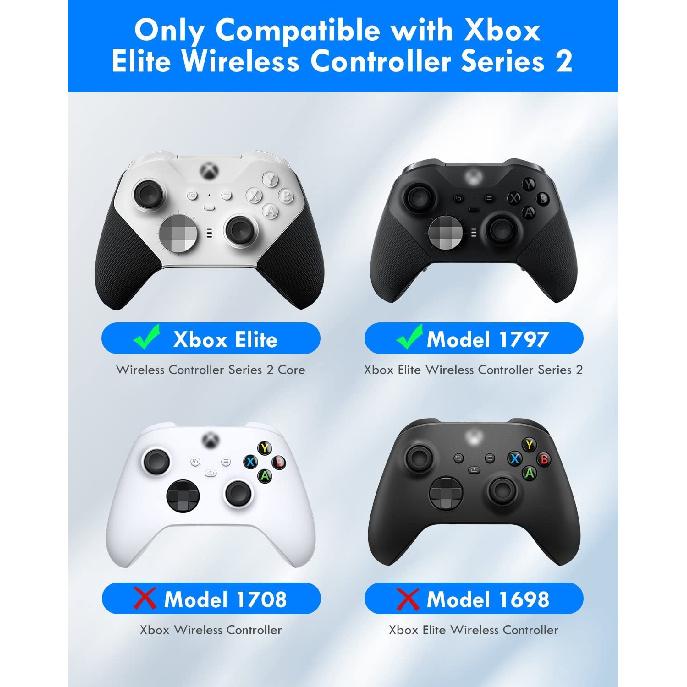 Complete Component Pack for Xbox Elite Controller Series 2-Accessories Includes 4 Thumbsticks, 4 Paddles, 1 Standard D-Pad and Charging Station as