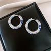 1 Paire de Boucles d'Oreilles Émail Bleu, Attaches d'Oreilles Rétro de Niche Luxe Léger, Boucles d'Oreilles Exquises Haut de Gamme Avec Boucles d'Oreilles