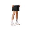 Li Ning Letter Logo Mid Waist Straight Casual Shorts Unisex shorts Black AAPU125-1