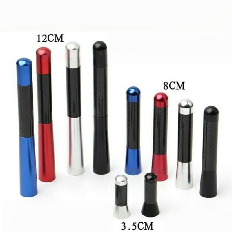 1 Set Universal Long Short Auto Roof Carbon Fiber Radio Aerial Accessories Enhanced Signal Tools Car Roof Antenna