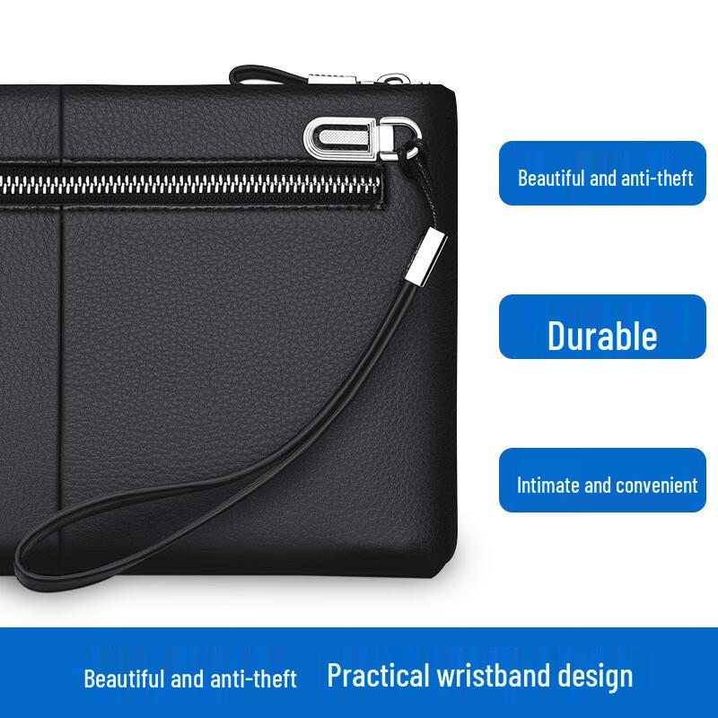 PLAYBOY Men's Business Leather Clutch Bag