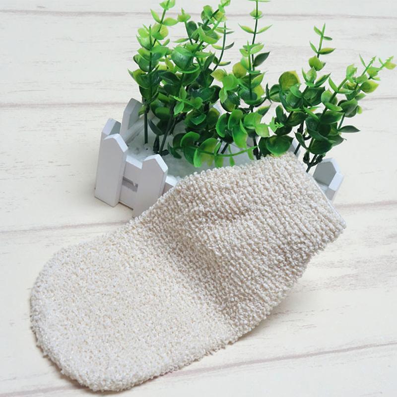 1Pc Shower Gloves Exfoliating Wash Skin Spa Bath Gloves Fiber Bath Scrubber