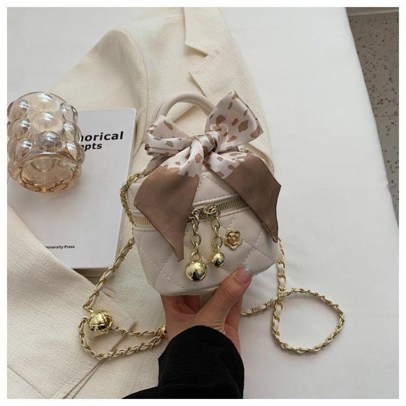 Сумка Женская 2 Новая Мода Ромбовидная Цепь Наплечная Сумка Сумка Через Плечо Мини Квадратная Сумка-Ведро