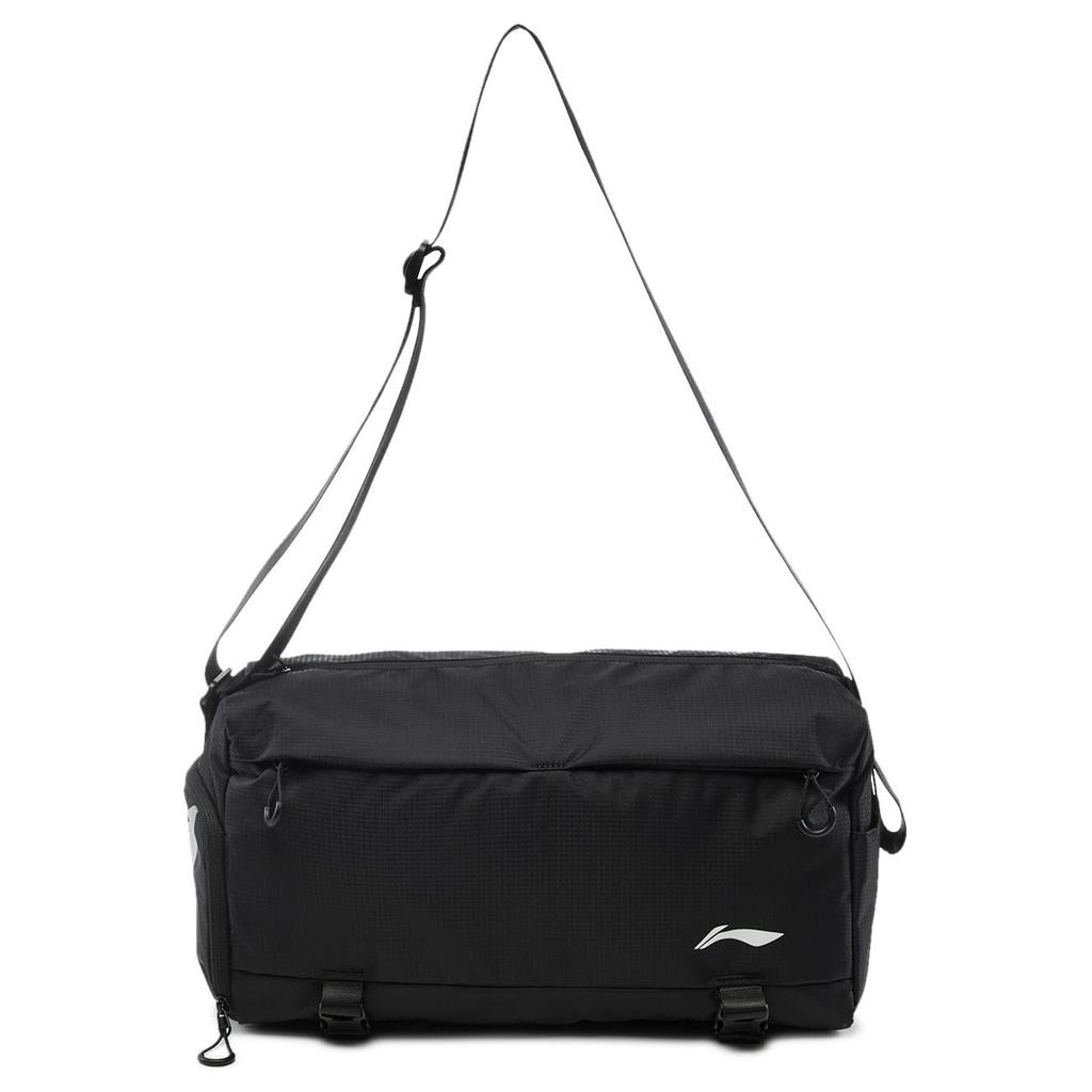 New LiNing Fitness Series Polyamide Shoulder Bag, Crossbody Bag Unisex Black ABLU095-1