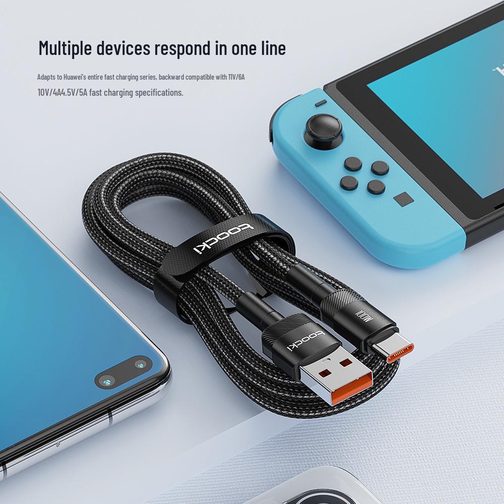 Toocki Haoyue 6A Fast Charging Cable for Apple, Huawei, Android Phones