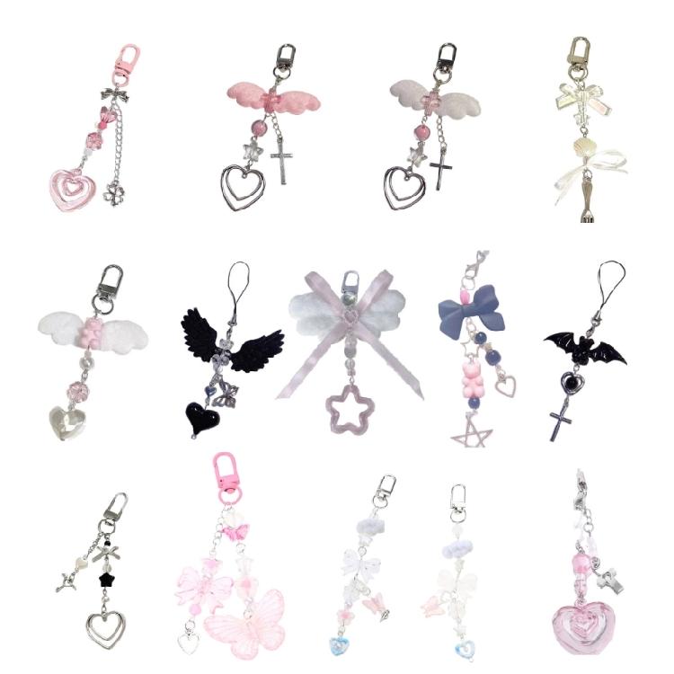 Cute Butterfly Mobile Decor Lovely Bag Pendant Handcrafted Keychain Pendant