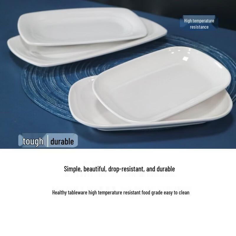777 Food-Grade Melamine Rectangular Serving Plate