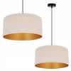Hanging Lamp Ceiling Chandelier Golden Velvet Lampshade