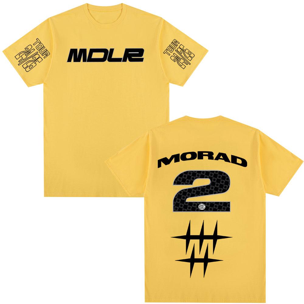 Rapper Morad MDLR Tour 2025 T-shirt Men Women Clothing Fashion Hip Hop T-shirt Cotton Casual Oversized Short Sleeve T-shirts Top