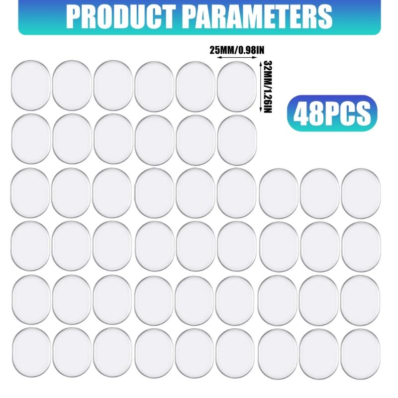48PCS Quiet Drum Pads Noise Reduction Silicone Mute Pads Suitable for Electronic and Acoustic Drums Practice Accessories