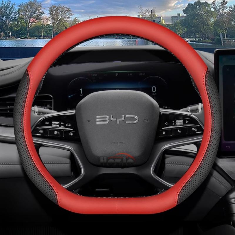 Lederlenkradabdeckung für Auto für BYD Atto 3 Song Pro Plus Sealion 6 7 Dolphin Mini Yuan Up Seal U Tang EV Zubehör 2025