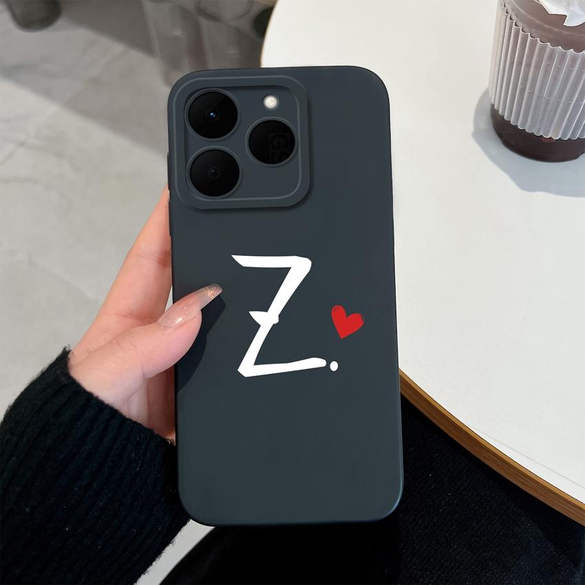 26 Letter Pattern Phone Case For Oppo Realme 15T 15X 14T 14X 16 15 14 13 Pro Casing Soft Matte Silicone Professional Anti Fingerprint Protection Cover